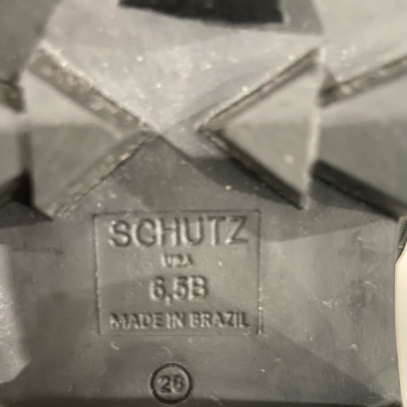 Schutz Cory Black Leather Quilted Women’s Combat Boots Size 6.5 New - Picture 7 of 9